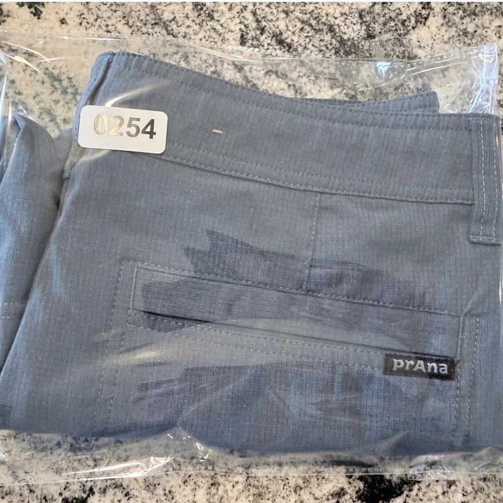 Prana Zion Shorts Mens 30 Blue Grey Stretch Hiking Climbing Outdoor 8 Inseam - Picture 8 of 8